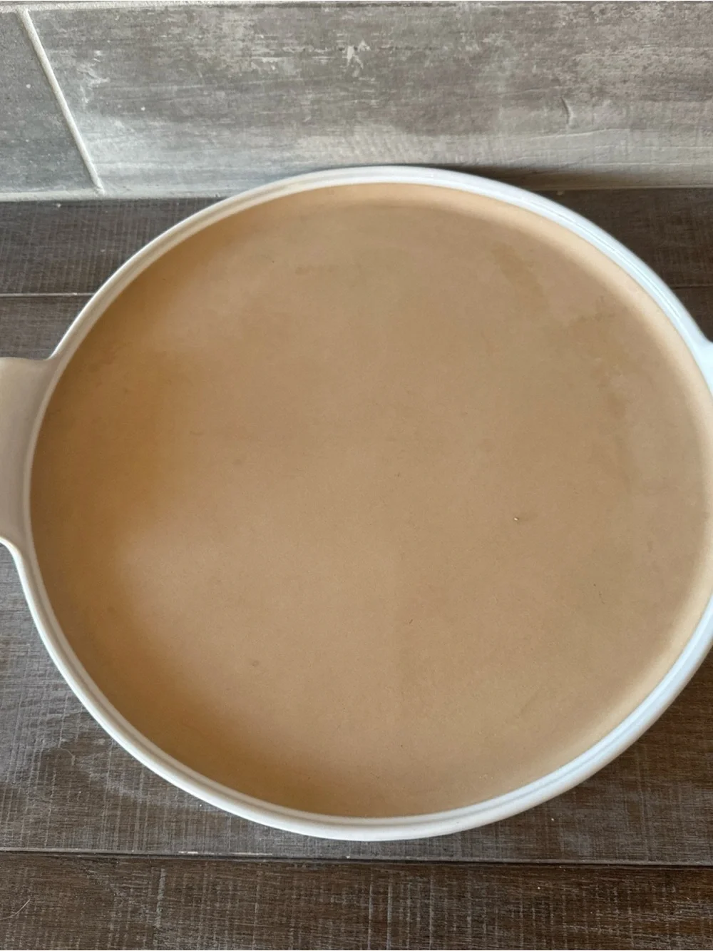 Pampered Chef Round Baking Stone 16” Large Pizza W/Handles 5161